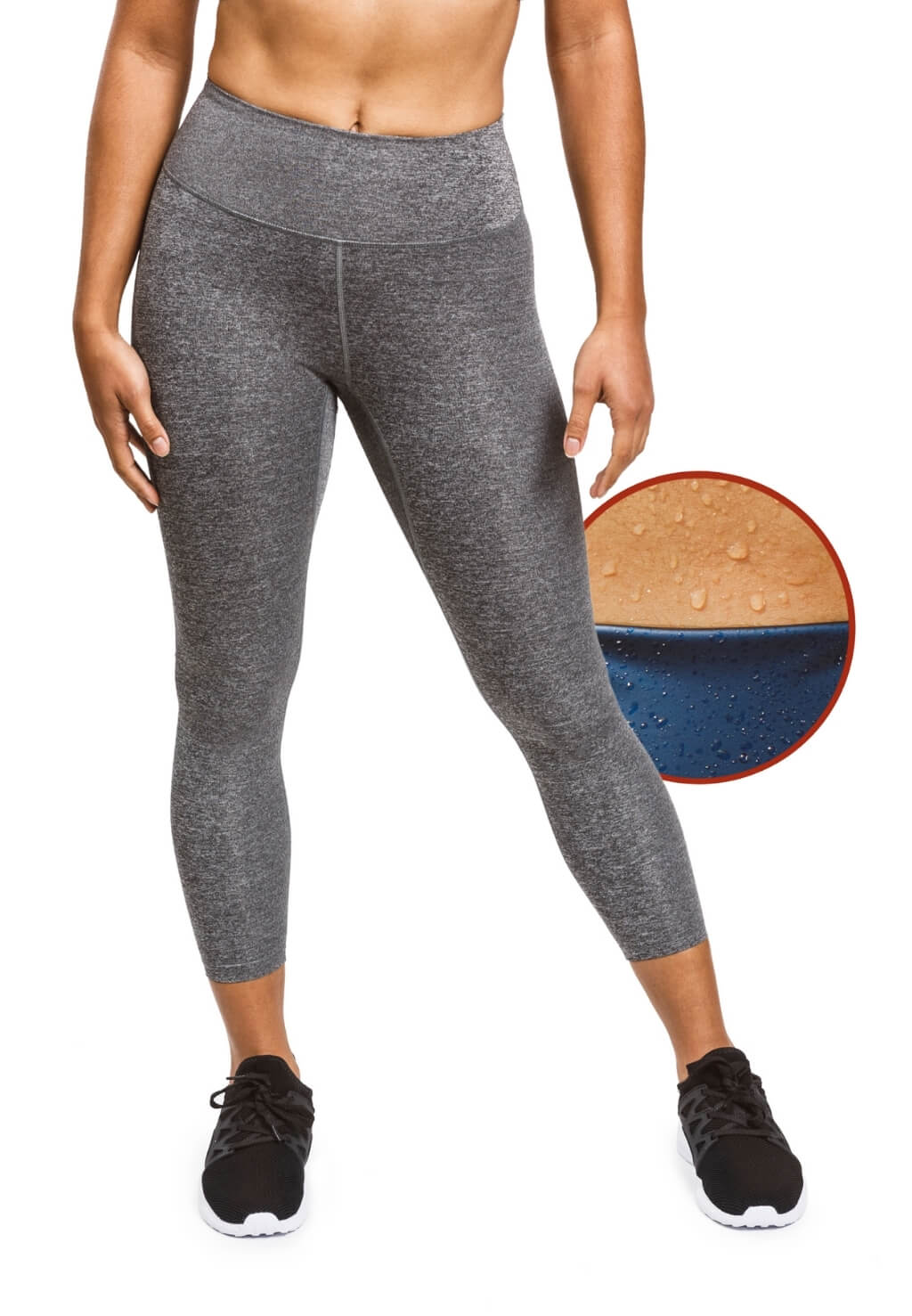 Threadbare Fitness Plus gym leggings in gray heather