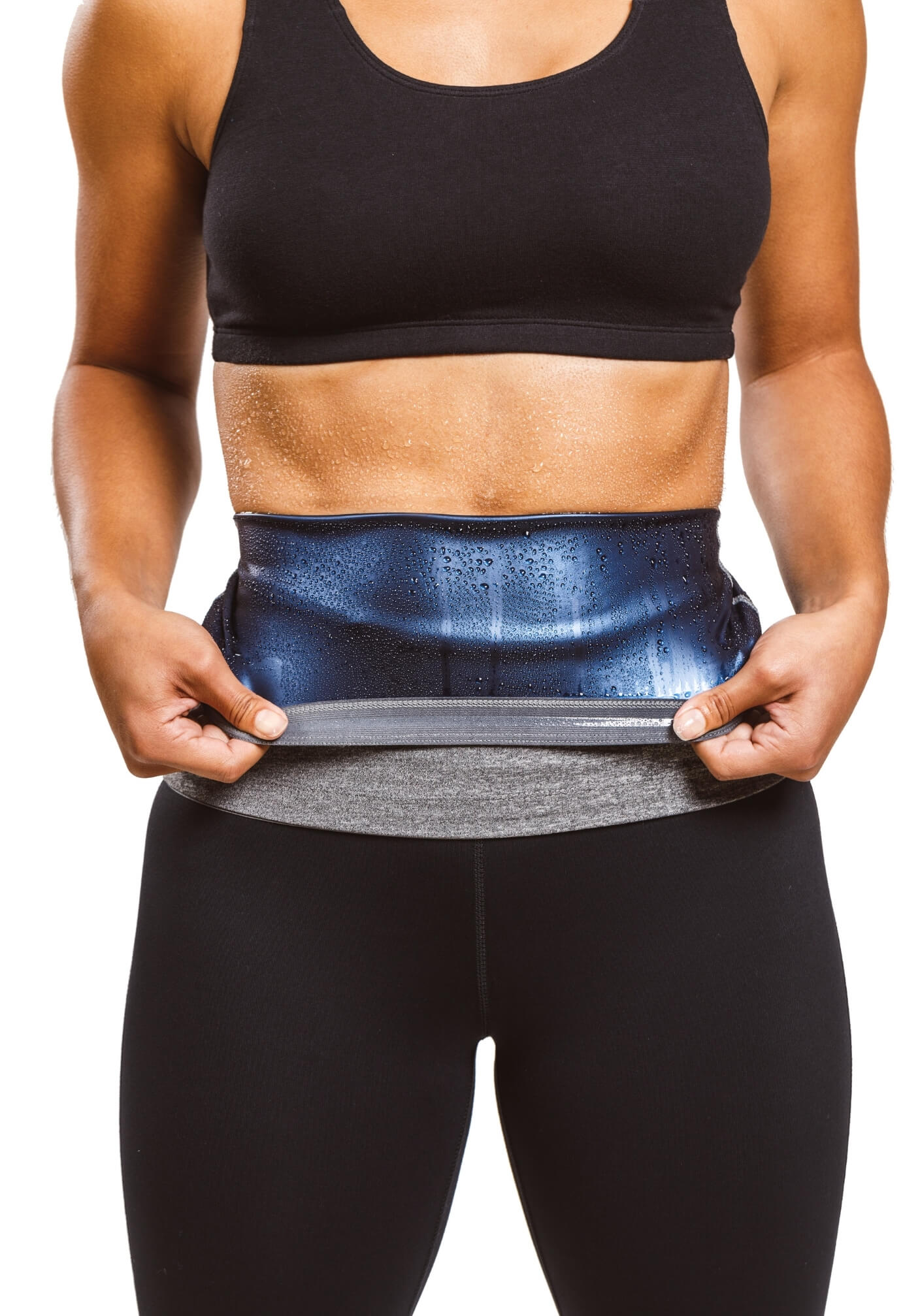 Sweat Shaper Women's Waist Trimmer Heather Grey