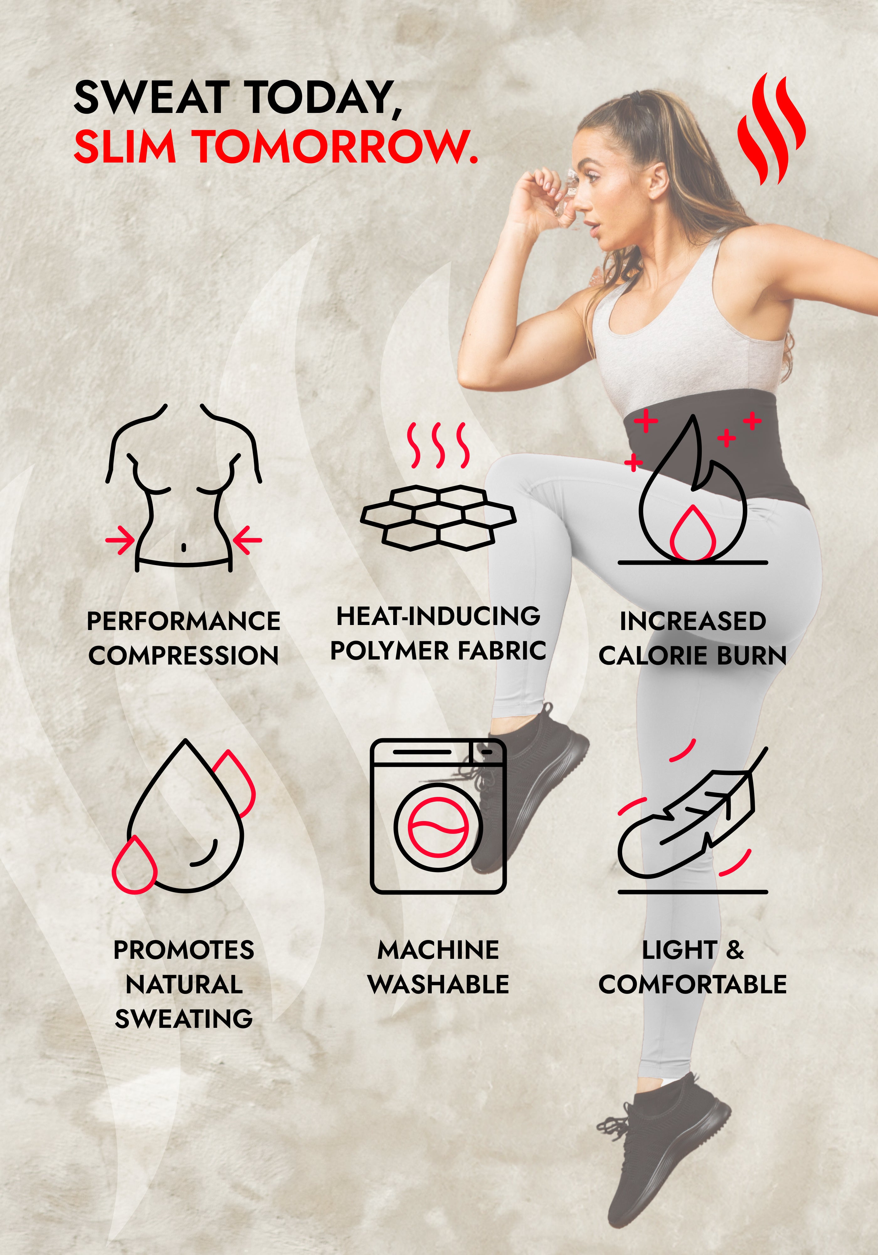LODAY Women Sauna Sweat Pants Training Leggings GYM Workout Capri Pants  Sweating Body Shaper Shapewear Waist Trainer Corset