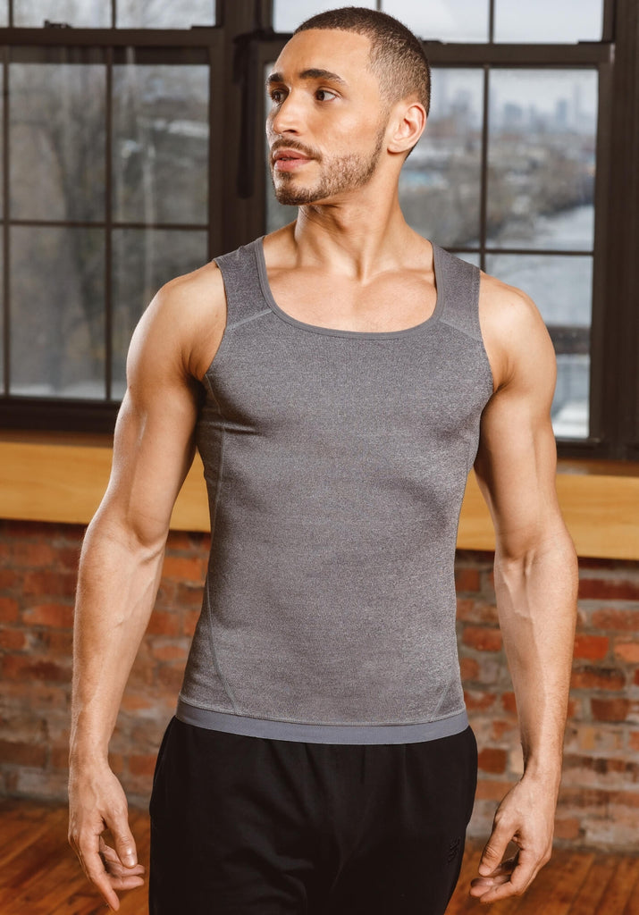 Sweat Shaper Men's Athletic Tank | Heather Grey