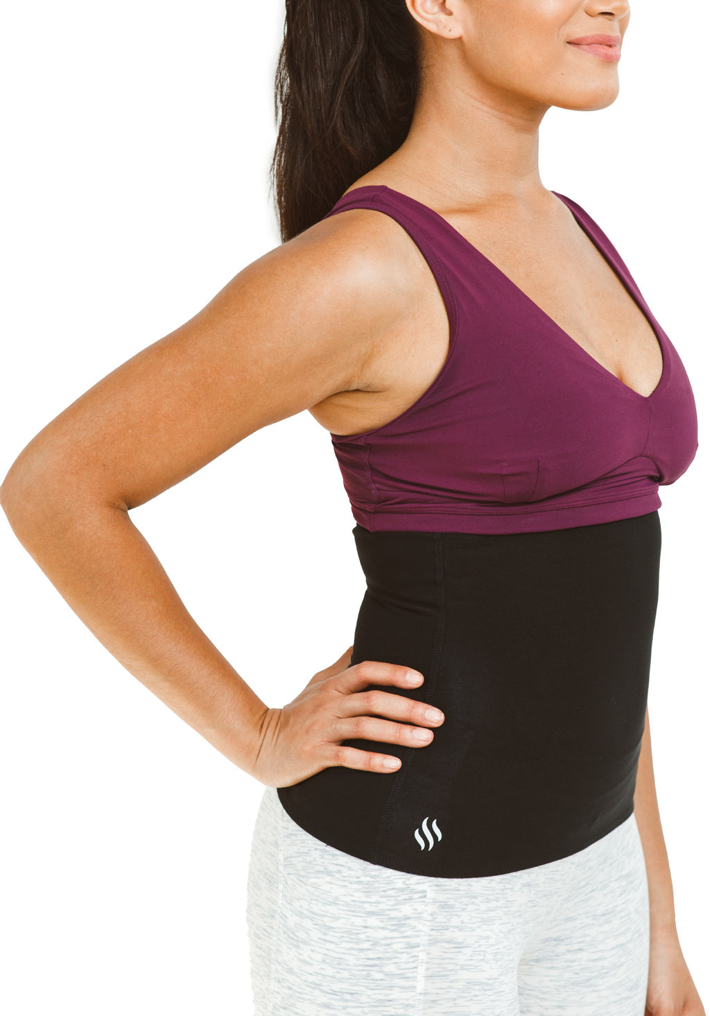 Sweat Shaper Women s Waist Trimmer Black